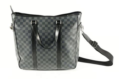 black grey louis vuitton bag|Louis Vuitton black checkered bag.